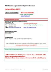 Materialliste 2025